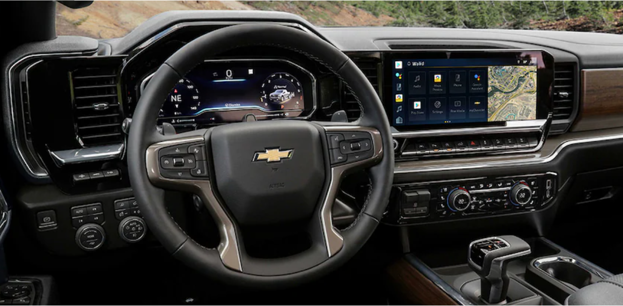 Interior e tecnologia da Chevrolet Silverado High Country