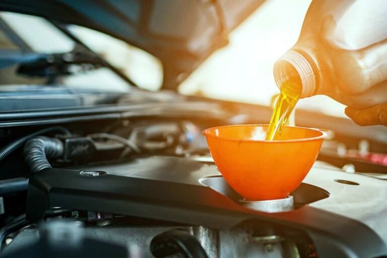 Hand in the oil