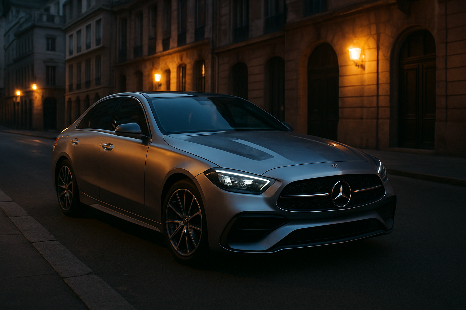 Mercedes Classe C 2027 híbrido com tecnologia e IA