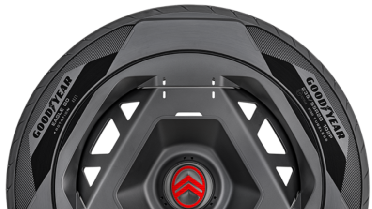 Pneu conceito Goodyear Eagle GO em destaque