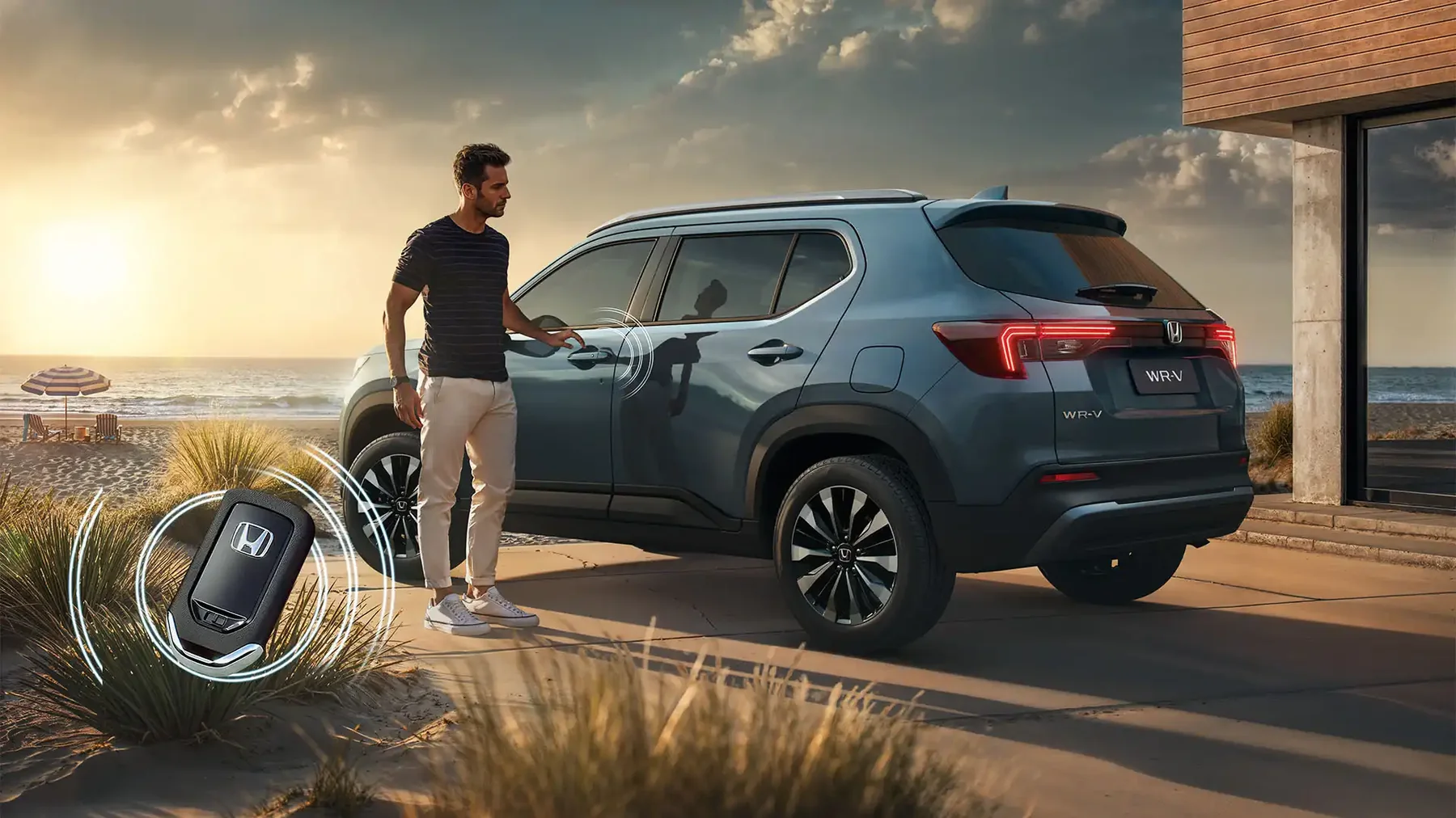 Honda WR-V 2026 visto pela traseira em imagem oficial da Honda Brasil