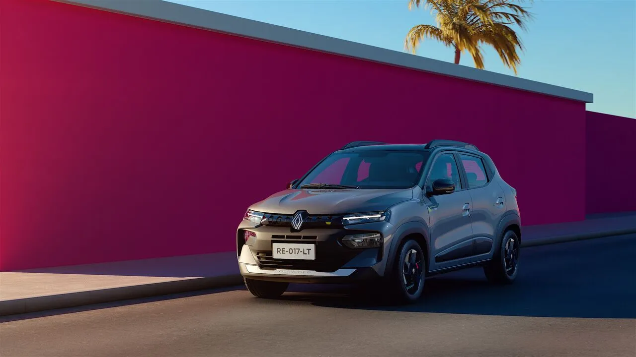 Renault Kwid 2026 em vista externa, imagem oficial da Renault